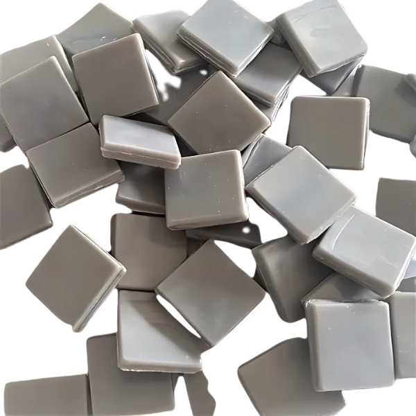 Murano Tiles (15X15Mm) Soft Grey 1 Murano - Soft Gray