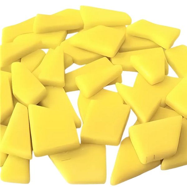Glass Puzzle Pieces - Yellow 1 Puzzle Pieces - Yellow