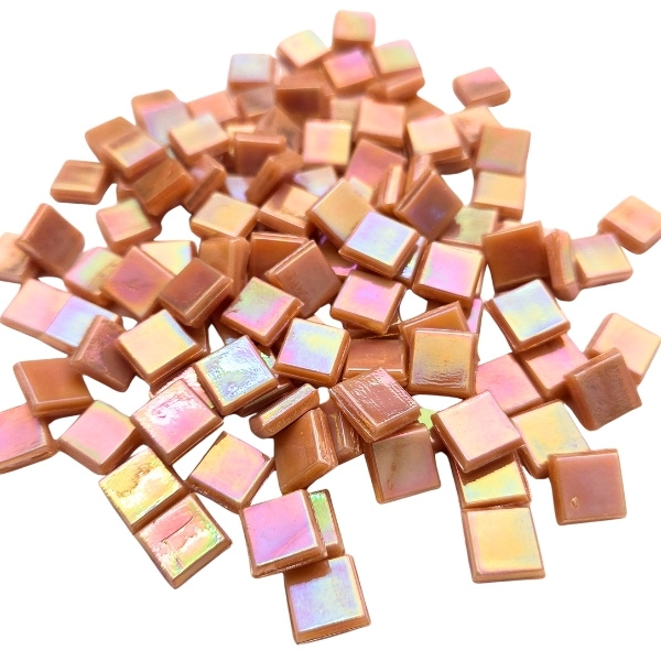 Iridised Tiles - 10X10X4Mm - Nude 1 Iridised Tiles - 10X10X4Mm - Nude