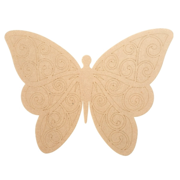 Spiral Butterfly Engraved Board - (320X250X6Mm) 1 Spiral Butterfly Engraved Board - (320X250X6Mm)