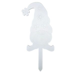 Acrylic Gnome Plant Stake - (330x150x6mm)