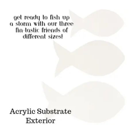 Acrylic Tropical Fish - Small, Medium And Large Size 1 Acrylic Tropical Fish - Small, Medium And Large Size