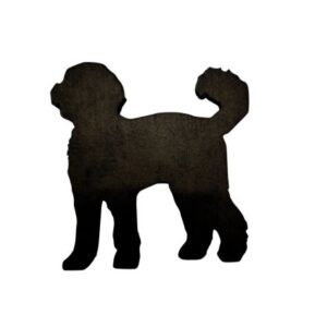 Small Black Labradoodle - (80x76x4.5mm)