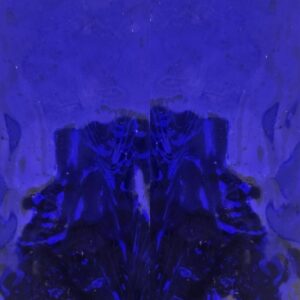 Shimmer Glass Sheet - 100x200mm - Deep Blue