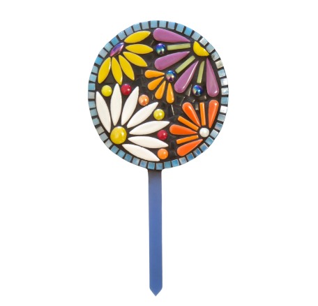 Mosaic Lollipop Flower Stake Kitset - Exterior 1 Mosaic Lollipop Flower Stake Kitset - Exterior