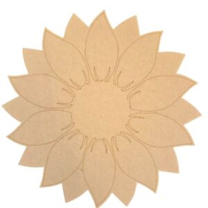 Engraved  Sunflower ( 2 Sizes)
