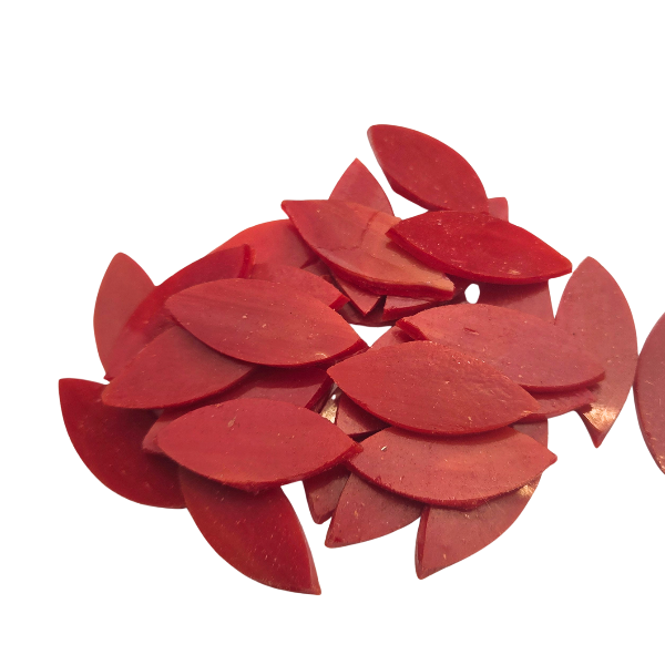 Stained Glass Petals - 2 Sizes To Choose - Red 1 Stained Glass Petals - 2 Sizes To Choose - Red