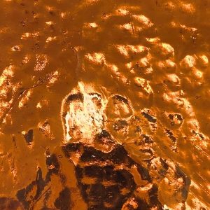 Shimmer Glass Sheet 100x200mm - Copper
