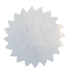 Acrylic Engraved Sunflower Dream 270x270x4.5mm