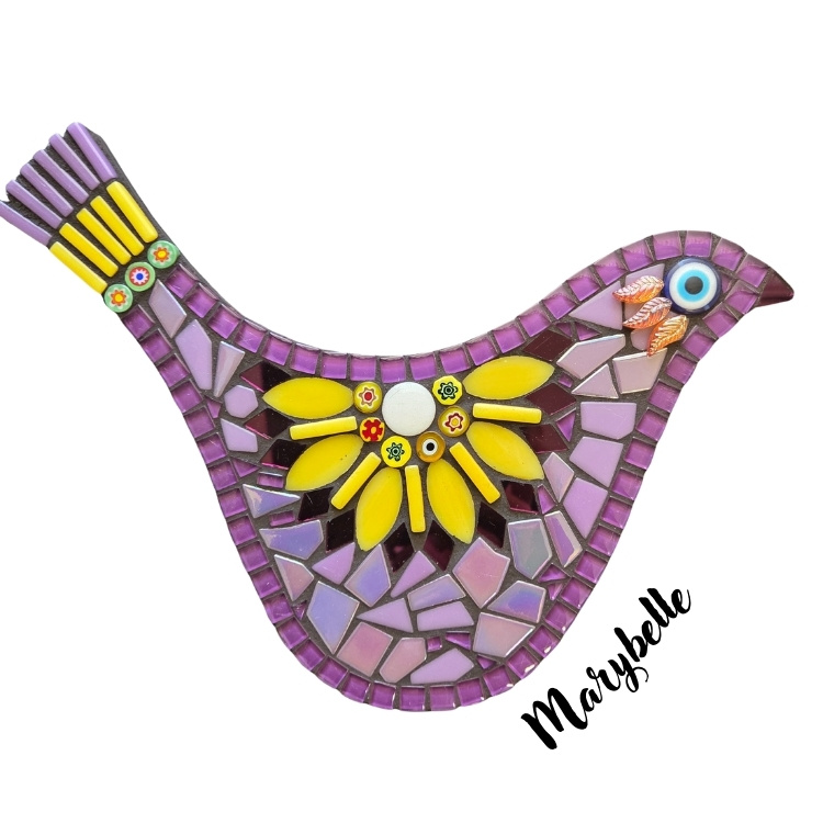 Mosaic Kit - Birdie - Marybelle 1 Mosaic Kit - Birdie - Marybelle