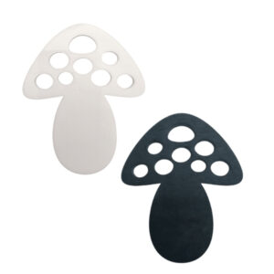 Small Mushroom- Black Or White - 90x75x4.5mm