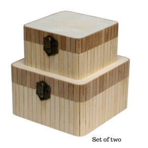 Bamboo Boxes - 2 Pack