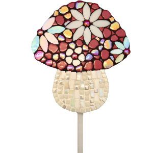 Mosaic Red Mushroom Stake Kitset - Exterior
