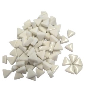 Mini Glass Triangle - White - 100 grams