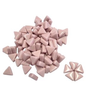 Mini Glass Triangle - Baby Pink - 100 grams