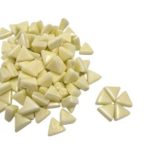 Mini Glass Triangle - Iridised Butternut - 100 grams