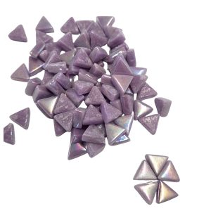 Mini Glass Triangle - Iridised Lavender - 100 grams