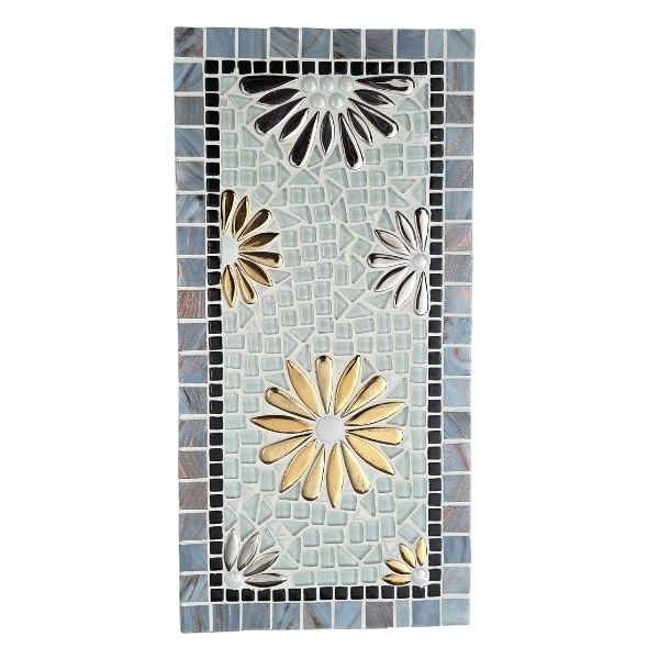 Mosaic Kit - Glacier Bloom Plaque - Interior 1 Mosaic Kit - Glacier Bloom Plaque - Interior