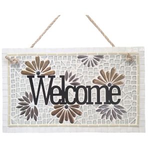 Mosaic Kit - Welcome Plaque -Winter White- Exterior