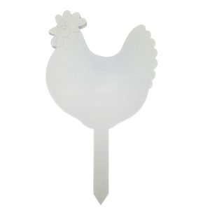 Acrylic Chicken Plant Stake - (320x190x6mm)