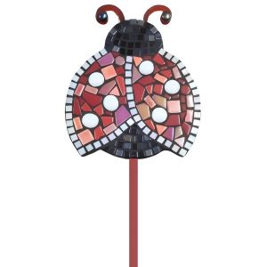 Mosaic Ladybug White Trim Stake Kitset - Exterior